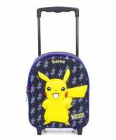 Pikachu 3d handbagage reiskoffer trolley 31 cm voor kinderen